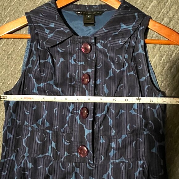 Marc by Marc Jacobs navy floral dress 2 - Picture 3 of 6